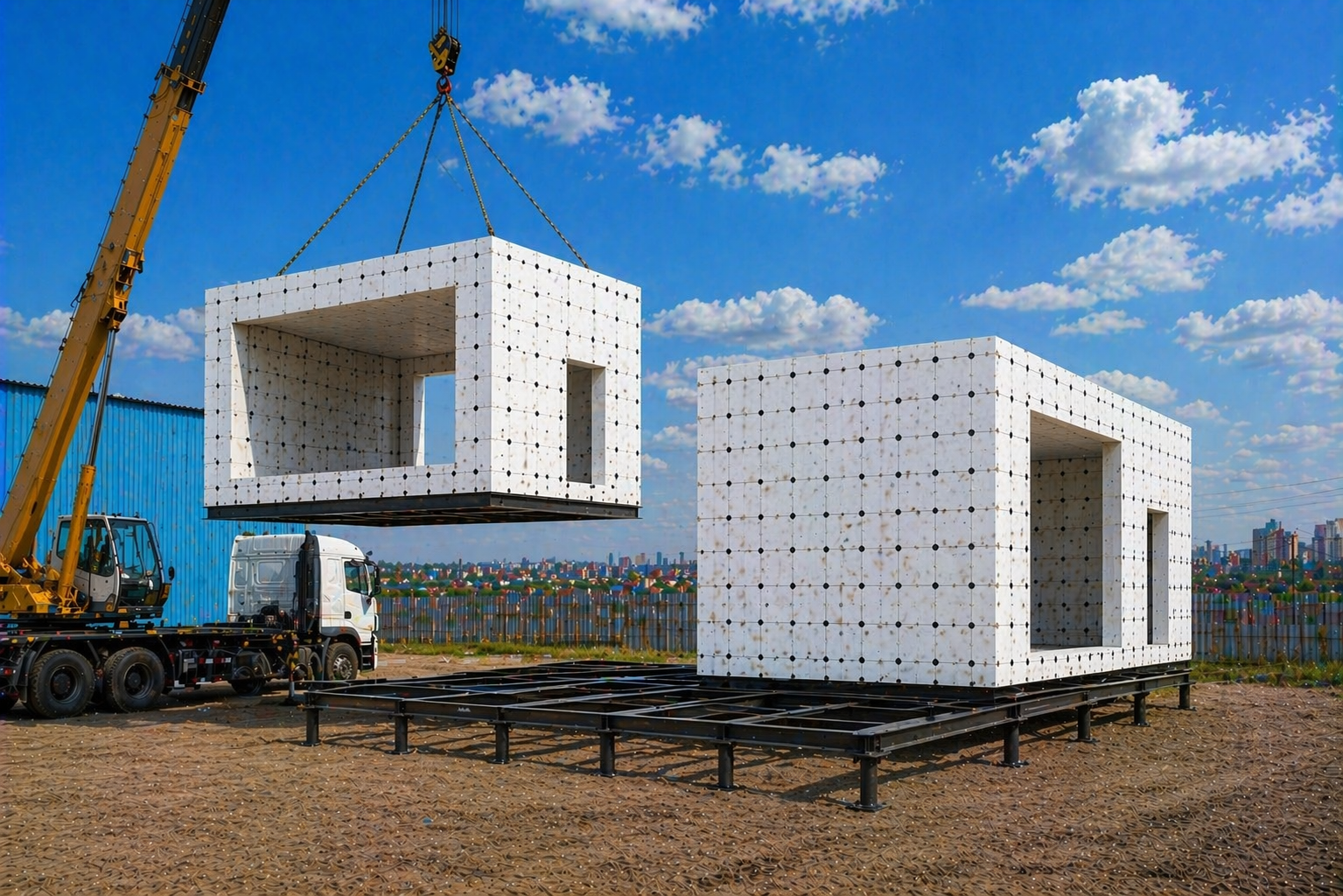 4. Установка на фундамент